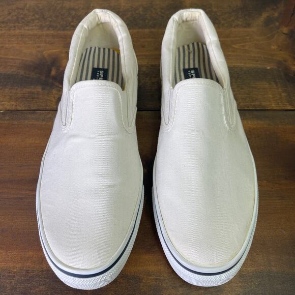 Sperry Men's 10.5 Striper Slip-On Sneaker 0457325 Boat Non Slip Fisherman Core - Picture 4 of 12